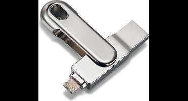 Platinet PMFL163A USB 3.0 en Lightning flash drive 16GB metaal met App