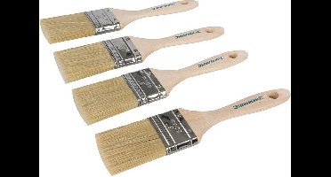 Silverline Verfkwast met Gemengde Haren - Plat - 50 mm - 4 stuks