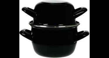 Cosy&Trendy Mosselpan ˜ 20 cm - Zwart - Geschikt voor inductie