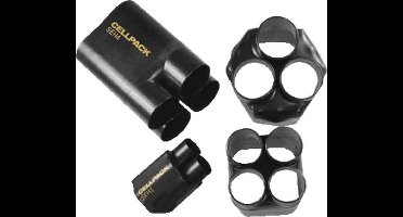 CELP krimpmanchet SEH4, zw, le 55mm, wand 2mm