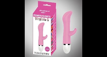 Vibrators Voor Vrouwen – Tarzan Vibrator – Clitoris En G-spot Stimulator – Duo-Vibrator - Power Escorts - Virginia G - G Spot Vibrator - 16,5 cm - 10-Speed - BR83 - Roze - gave Cadeaubox