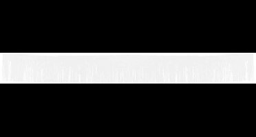 Witte franje vlaggenlijn 10mtr