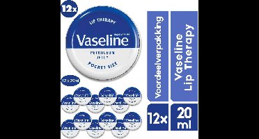 12 x Vaseline Lippenbalsem | Lip Therapy original | Megavoordeelpakket | Originele Vaseline Lippen Balsem