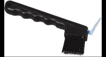 Kerbl Hoevenkrabber met Borstel Zwart