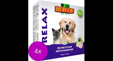 Biofood Gistsnoepjes Relax Hond/Kat - Hondensnacks - 4 x Naturel 100 stuks