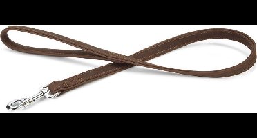 Beeztees leren looplijn Buffalo. Bruin. 100 cm x 22 mm.