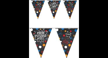 15x Vlaggenlijn Hoera Geslaagd Feest 10 meter