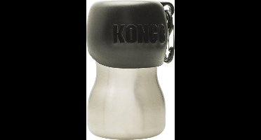 KONG H2O Stainless Steel Water Bottle - Zwart - 280 ml