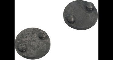 Gloria Losse Zuigermanchet - Rug- & Drukspuiten - Ø35 mm Zwart 2 stuks