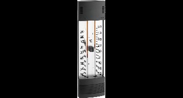 Thermometer mini/max kwikvrij zwart