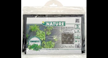 Nature - Kweekfolie voor tuinkruiden - 0,95 x 5m - Zwart - uv-bestendig - groeifolie