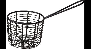 Cosy&Trendy Frietmandje Zwart - Ø 8.3 x 8 cm