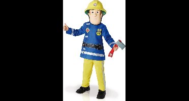 Deluxe Fireman Sam Kinderkostuum - maat M (5/6 jaar) Brandweerman Sam