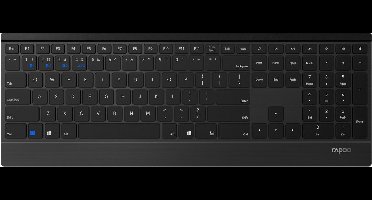 Rapoo E9500M - Toetsenbord - Draadloos - QWERTY - Multimode