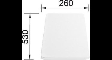 Blanco Snijplank wit 530x260