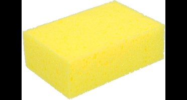 Synthetische spons 15 X 10 X 5 Cm Geel