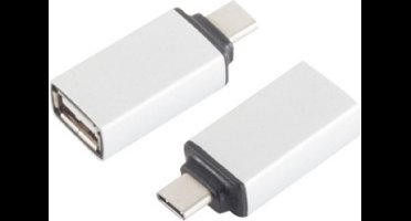 USB-C (m) - USB-A (v) adapter - USB2.0 / wit