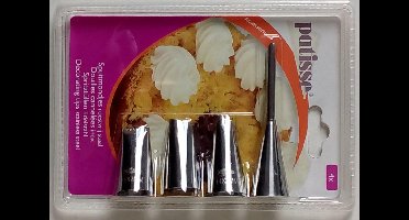 spuitmondjes roestvrij staal - spuitmond divers - 4 stuks