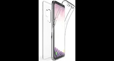Hoesje geschikt voor Samsung Galaxy S9+ Plus - Siliconen TPU Case + Screenprotector Transparant Cover - (0.5mm)