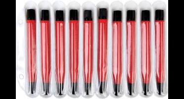 ecobra - set met 10 glasvezelpotloden in plastic hoesje