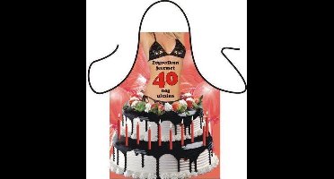 Benza Schort 40 Jaar - Sexy/Leuke/Grappige/Mooie Keukenschort - Vrouw (stoute versie)