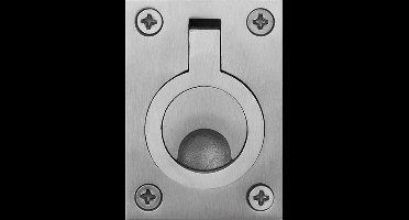 Inter Luikring RVS mat 62 x 45mm