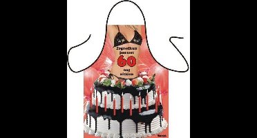 Benza Schort 60 Jaar - Sexy/Leuke/Grappige/Mooie Keukenschort - Vrouw (stoute versie)