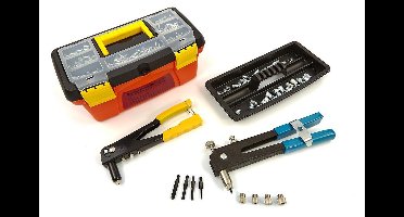 Blindklinkmoertang en Popnageltang Set in Koffer