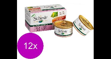 Schesir Hond Blik Multipack Gelei 4x85 g - Hondenvoer - 12 x Kip&Lam