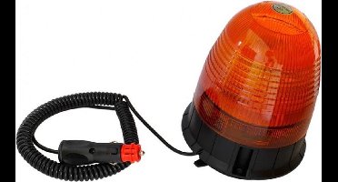 ORANJE magneet zwaailicht - 12V/24V - 16 LED SMD - E-keurmerk - R65 / R10