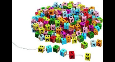 Houten Letterkralen - Letter Kralen