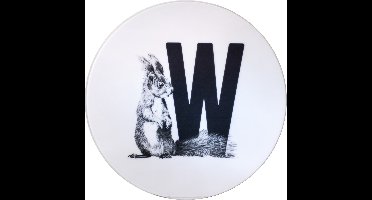 Letterbord W met Eekhoorn