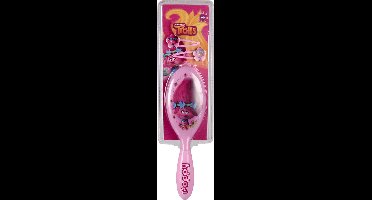 Trolls Haarborstel Met 2 clips Haar Meisjes - Poppy- leuk geschenk- haaraccessoires