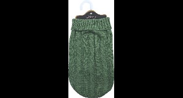 Boony - hondentrui - kabeltrui - Kleur: olijfgroen - Ruglengte: 30 cm