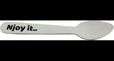 NJOY | Ijslepeltjes | Hout | Biologisch | 14 cm | 100 stuks