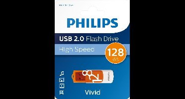 Philips FM12FD05B - USB stick 2.0 - 128GB - Vivid - Oranje