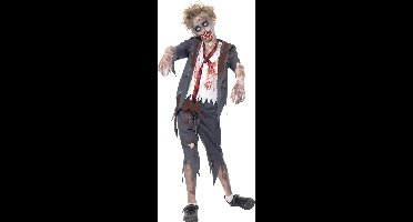 "Verkleedkostuum Zombie scholier voor jongens Halloween outfit - Kinderkostuums - 122/134"