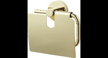 Toiletrolhouder Allibert Coperblink met Klep Goud
