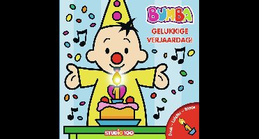 Bumba verjaardagsboek met kaars en muziek