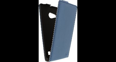 Nokia Lumia 735 Hoesje - Mobilize - Ultra Slim Serie - Kunstlederen Flipcase - Donkerblauw - Hoesje Geschikt Voor Nokia Lumia 735