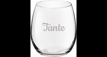Gegraveerde Drinkglas 39cl Tante