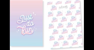 Schrift Purple Passion - A5 - lijn - 70 grams - krimp 2 stuks - K-PM010001