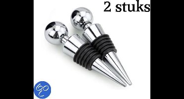 *** 2x Premium  Wijnafsluiters - Wijnstoppers - Flesafsluiters - Wijndoppen - 2 stuks - Heble® ***