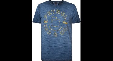 Petrol Industries - Heren Artwork T-shirt - Blauw - Maat S