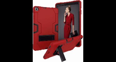 Ntech Armor Kickstand Hoesje Hoesje Geschikt Voor Samsung Galaxy Tab A 10.1 (2019) - Rood