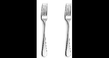 Amefa Venus - 2-delige dessertvorkset - hoogglans - zilverkleurig