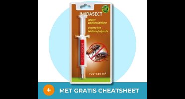 BSI Imidasect gel tegen kakkerlakken - Krachtige Insecticide - Met gratis cheatsheet
