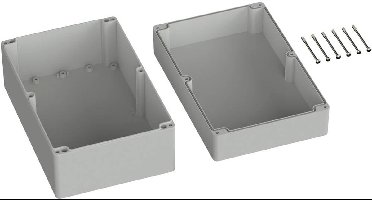 TRU COMPONENTS TC-9065700 Industriële behuizing 240.3 x 160.3 x 120 ABS Grijs-wit (RAL 7035) 1 stuk(s)