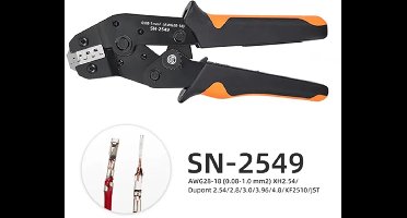 Krimptang SN-2549 – Professionele Tang voor Dupont, JST en XH-Connectoren