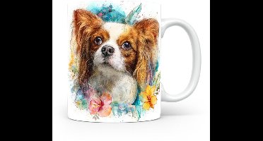 Beker Vlinderhondje / Papillon